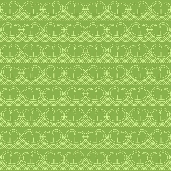 Grün retro nahtlose Muster Hintergrund Vektor — Stockvektor