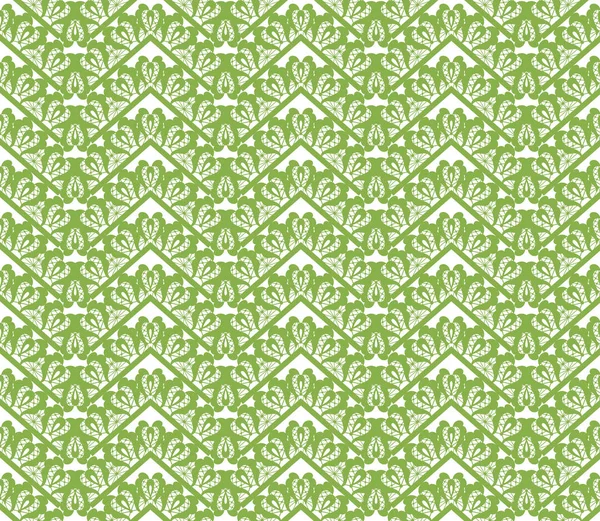 Greenery zigzag seamless pattern background vector — Stock Vector