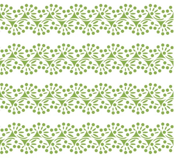 Groen lace naadloze patroon achtergrond vector — Stockvector