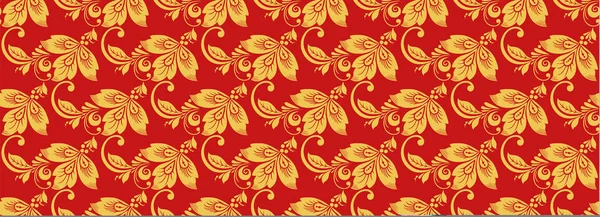 Hohloma motif sans couture, décor classique russe — Image vectorielle