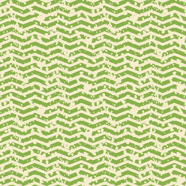 Greenery and white zigzag spotted seamless pattern — Stock Vector