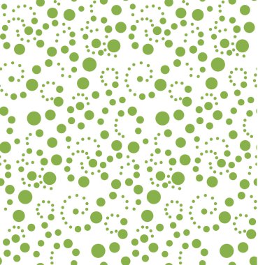 Yeşillik polka dot seamless modeli