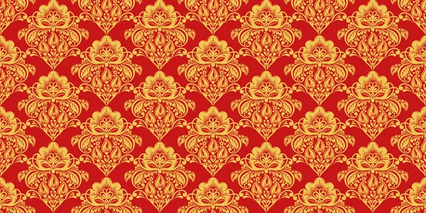 Style russe traditionnel Hohloma motif sans couture — Image vectorielle