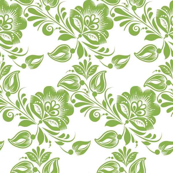 Dikişsiz desen arka plan yeşillik çiçek yaprakları