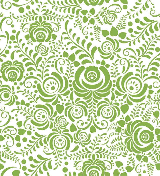 Zelená jarní květinový vzor bezešvé pozadí — Stock fotografie