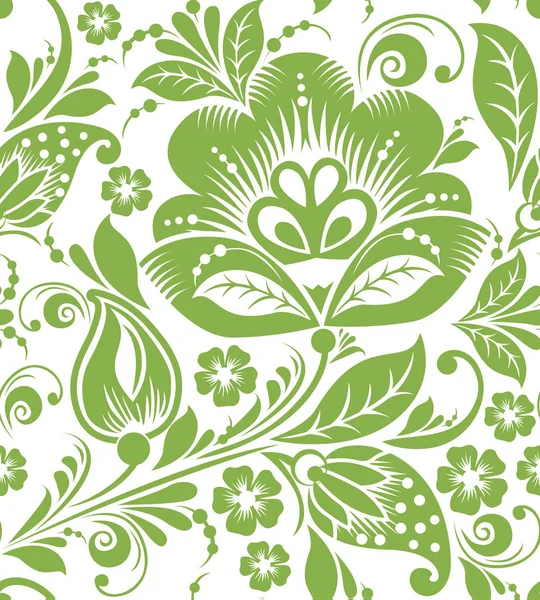 Greenery russian seamless pattern background — Stock Photo, Image