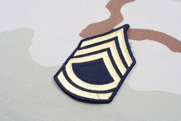 Kiev Ukraine May 2015 Army Sergeant First Class Rank Patch — Stock Photo, Image