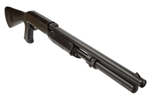 Semi-automatisk pump action hagelgevär — Stockfoto