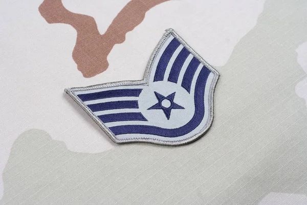 Kiev Ukraine May 2015 Air Force Staff Sergeant Rank Patch — Stock Photo, Image