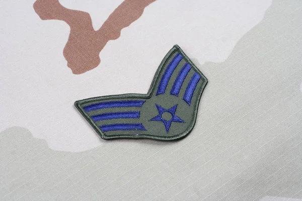 Kiev Ucrânia Maio 2015 Air Force Senior Airman Patente Patch — Fotografia de Stock