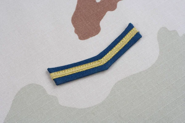 Kiev Ucrânia Maio 2015 Army Patch Patente Privada Uniforme Deserto — Fotografia de Stock