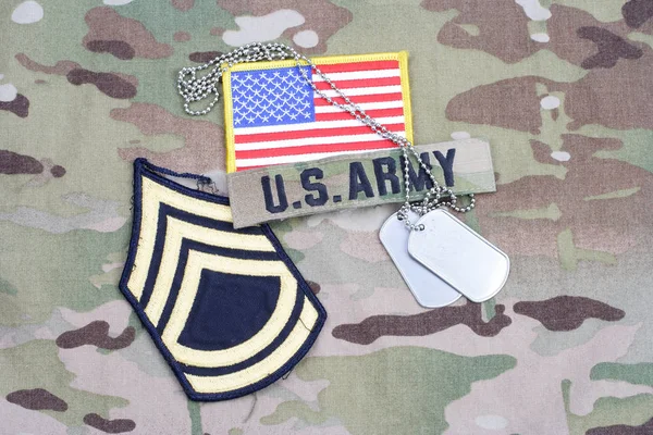 Kiev Ukraine September 2015 Army Sergeant First Class Rank Patch — Stockfoto