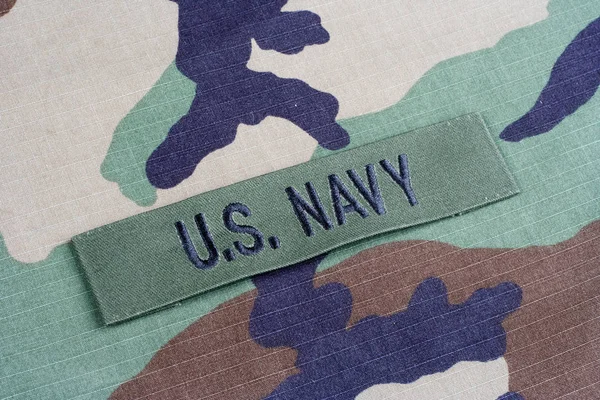 Kiev Ukraine June 2015 Navy Branch Tape Woodland Camouflage Uniform — Stock Photo, Image