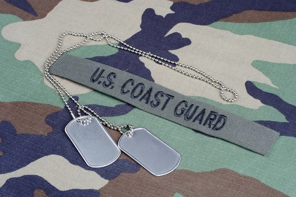 Kiev Ukraine June 2015 Coast Guard Branch Tape Dog Tags — Stock Photo, Image