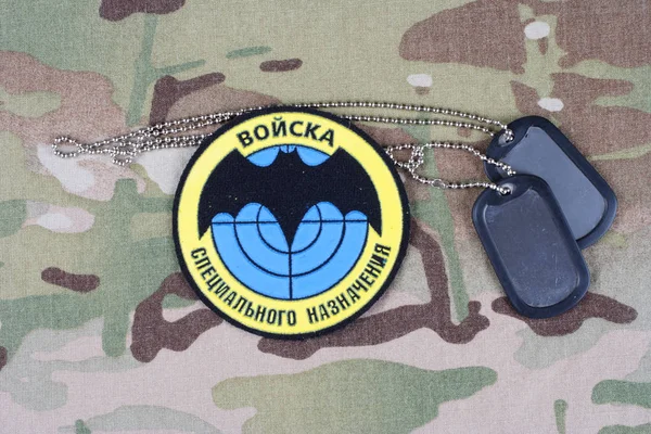 KIEV, UKRAINE - August 19, 2015. Russian Special Forces uniform badge — Stock Photo, Image