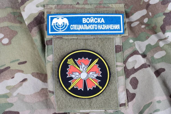 КИЕВ, Украина - 19 августа 2015 г. Знак различия спецназа — стоковое фото