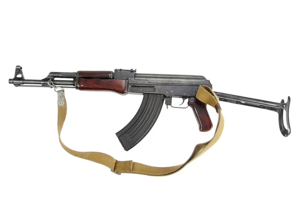 Zeldzame Eerste Model Assault Rifle Geïsoleerd Wit — Stockfoto