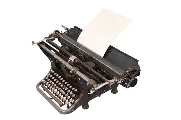 Винтажная ретро пишущая машинка — стоковое фото
