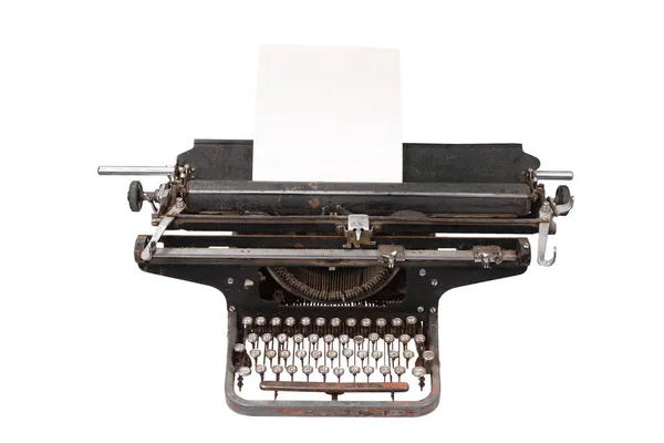 Винтажная ретро пишущая машинка — стоковое фото