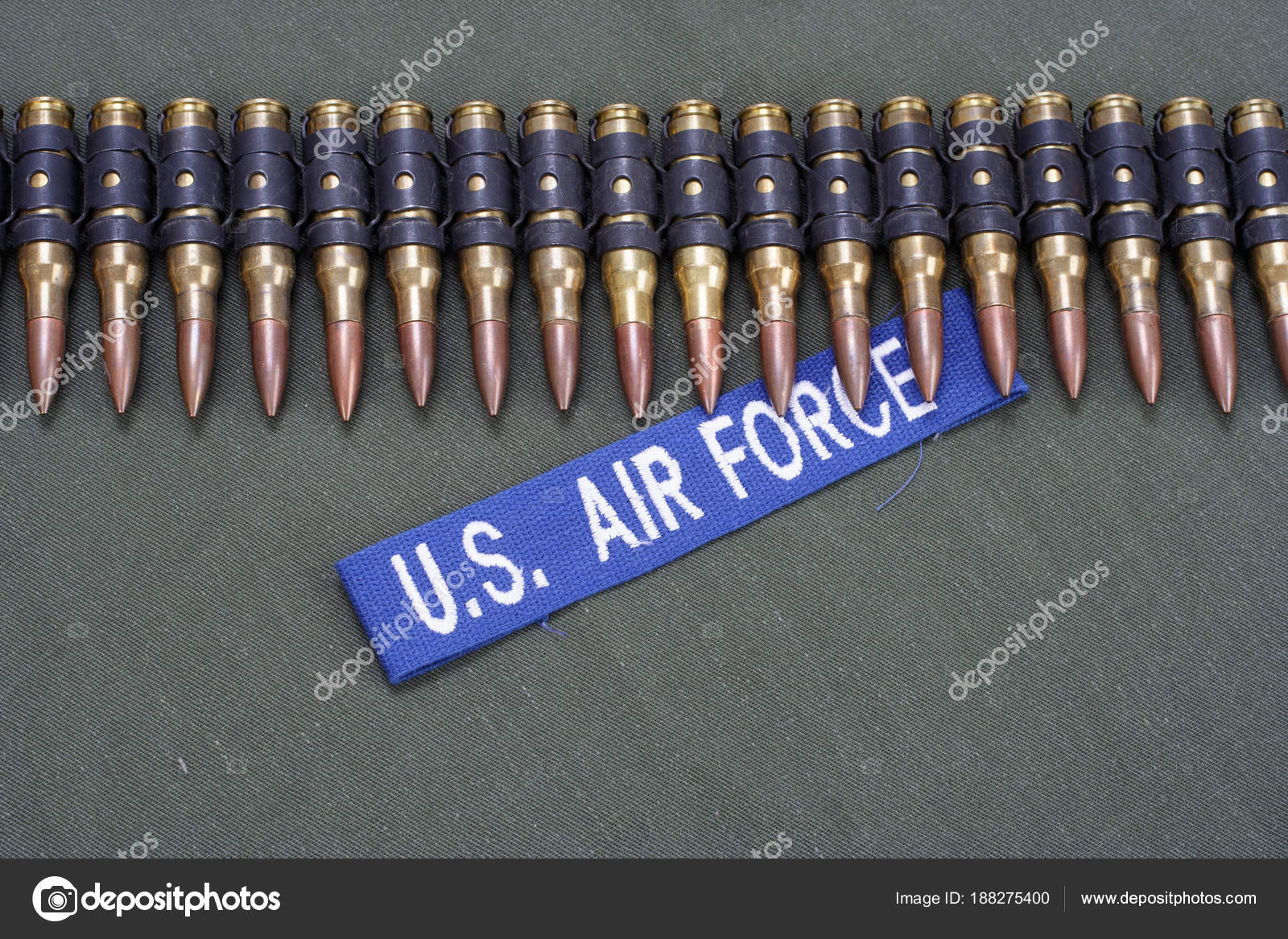 Ammunition Belt Air Force Uniform Background — Stock Photo © zim90