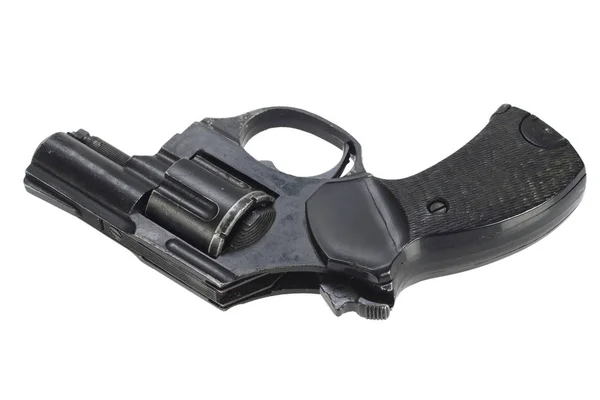 Revolver Diisolasi Pada Latar Belakang Putih — Stok Foto