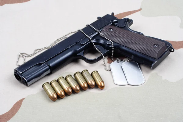 Pistola Uniforme Del Ejército — Foto de Stock