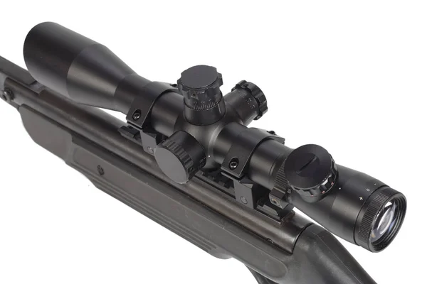 Âmbito sniper montado no airrifle — Fotografia de Stock