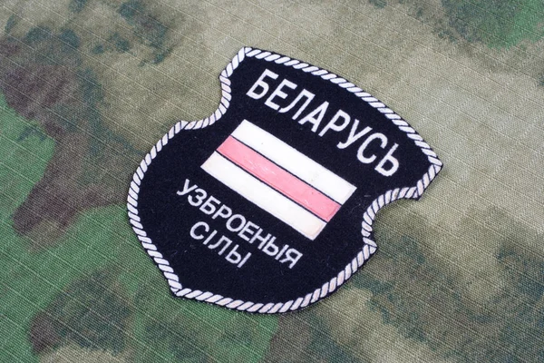 乌克兰 2015 白俄罗斯乌克兰军队的志愿者 俄罗斯 乌克兰战争 2014年 2015 非官方制服徽章 — 图库照片