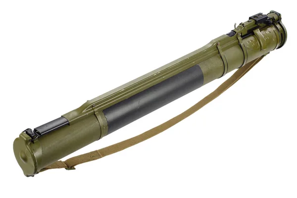 Lanzagranadas Propulsado Por Cohete Antitanque Tipo Bazooka Aislado Blanco — Foto de Stock
