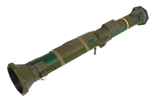 Protitanková Raketa Poháněla Granát Launcher Izolované Bílém — Stock fotografie