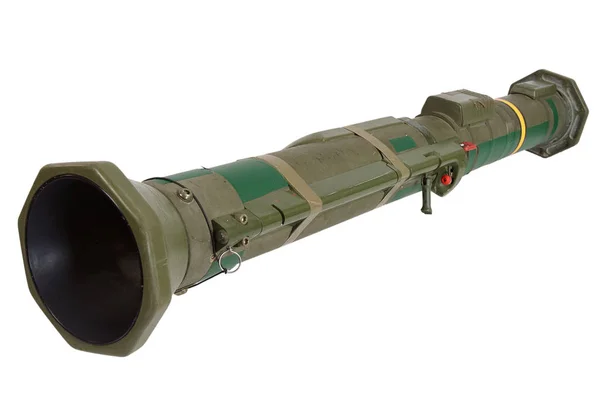 Anty Tank Rocket Samobieżne Grenade Launcher System Operacje Białym Tle — Zdjęcie stockowe