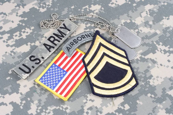 Kiev Ukraine August 2015 Army Sergeant First Class Rank Patch — Stockfoto