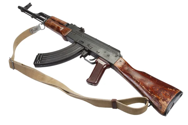 Kalashnikov Akm Geïsoleerd Witte Achtergrond — Stockfoto