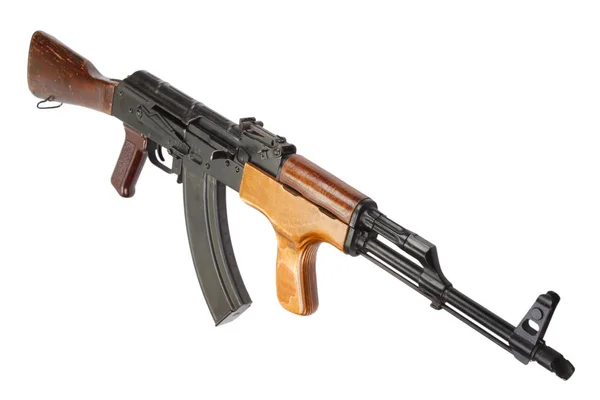Kalashnikov Akm Geïsoleerd Witte Achtergrond — Stockfoto