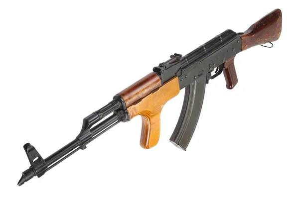 Kalashnikov Akm Isolato Sfondo Bianco — Foto Stock