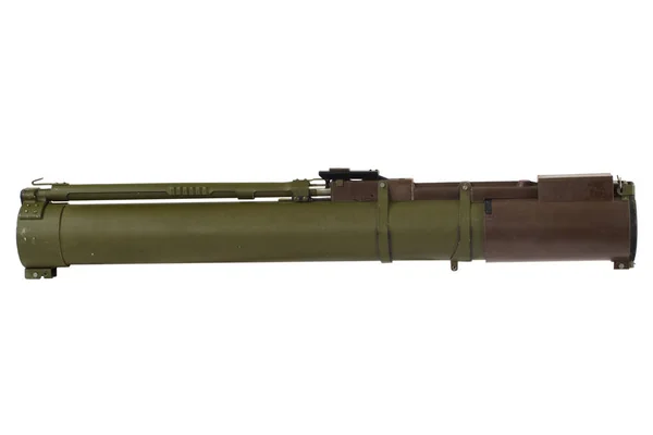 Lanzagranadas Propulsado Por Cohete Antitanque Bazooka Aislado Blanco — Foto de Stock