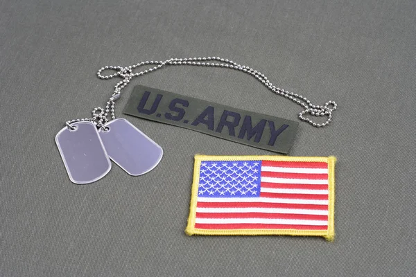 Kiev Ukraine July 2016 Army Branch Service Tape Dog Tags — Stock Photo, Image