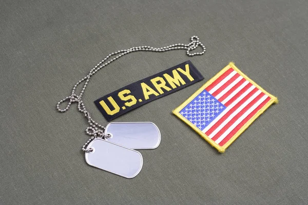 Kiev Ukraine July 2016 Army Branch Service Tape Dog Tags — Stock Photo, Image