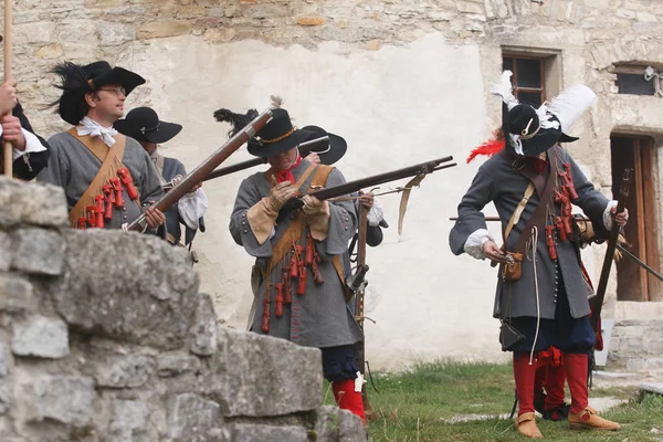 Kamjanec Podilskyj Ukrajina Září 2010 Členové Klubu Historie Opotřebení Historické — Stock fotografie