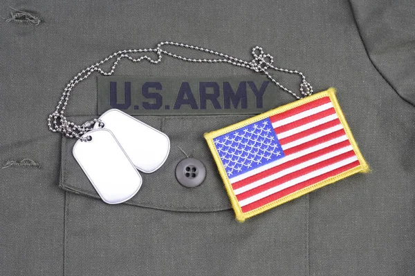 Kiev Ukraine July 2016 Army Branch Service Tape Dog Tags — Stock Photo, Image