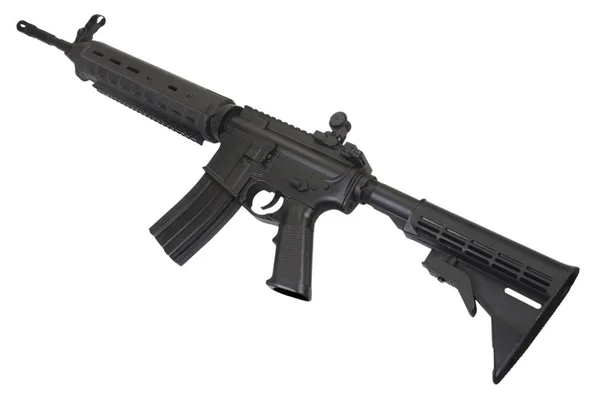 Beyaz Bir Arka Plan Üzerinde Izole M16 Tüfek — Stok fotoğraf