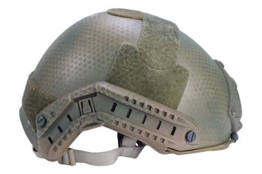 us army kevlar helmet with night vision mount isolated on whhite clipart