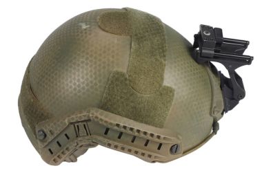 us army kevlar helmet with night vision mount isolated on whhite clipart