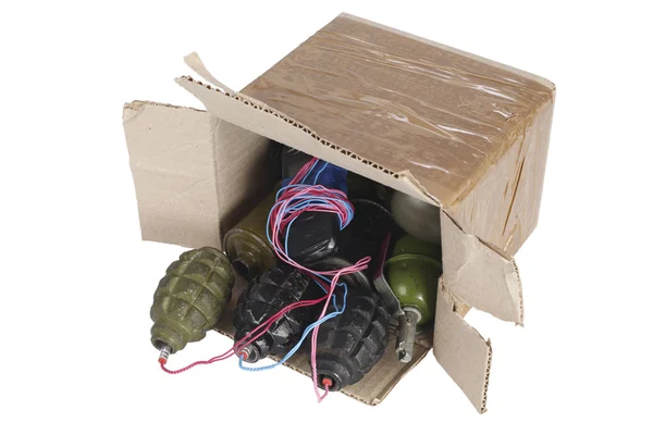 IED - Dispositivo explosivo improvisado na caixa de correio — Fotografia de Stock