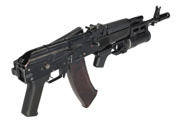 Modern kalashnikov 5.45 mm AK 74M assault rifle with 40 mm underbarrel grenade launcher — 스톡 사진