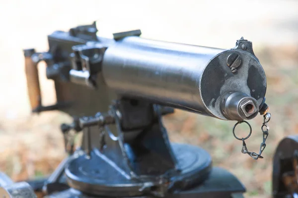 Primeira Guerra Mundial Maxim gun - primeira metralhadora operada por recuo — Fotografia de Stock