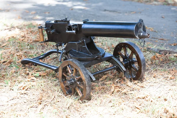 Première Guerre mondiale Maxim gun - première mitrailleuse à recul — Photo