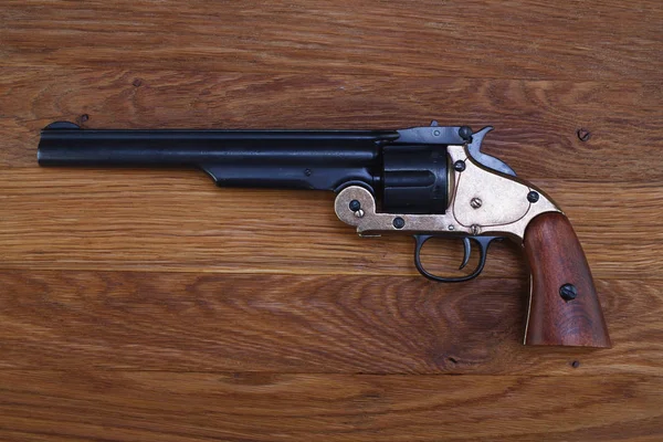 Wild West era .44 smith and wesson single action revolver gun — Stock Photo, Image