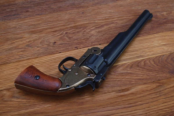 Wild West era .44 smith and wesson single action revolver gun — 스톡 사진