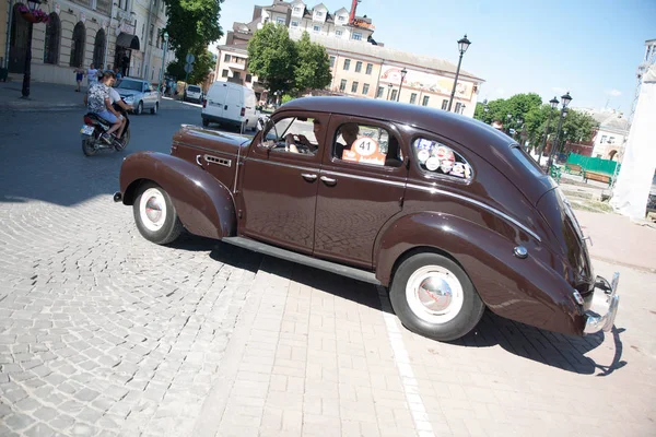 Kamyanets Podilsky Ucrania Junio 2019 Retro Car Festival Kamyanets Podilsky — Foto de Stock